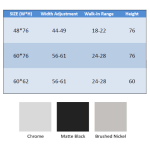 CDS06, DOUBLE SLIDING , SLIDING SHOWER DOOR
